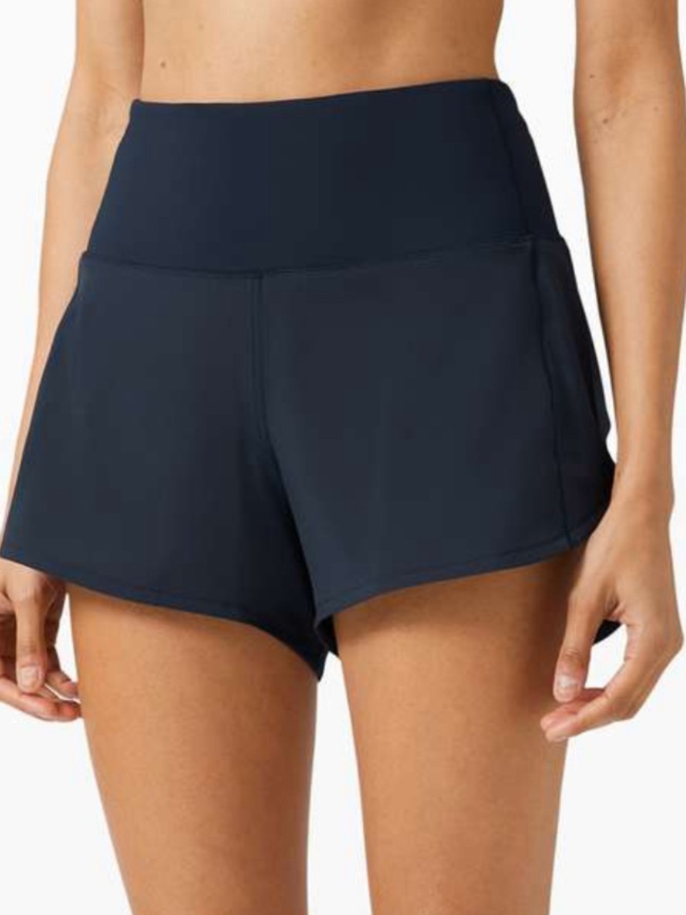 Lululemon True Navy Speed Up Shorts High Rise 4” Inseam